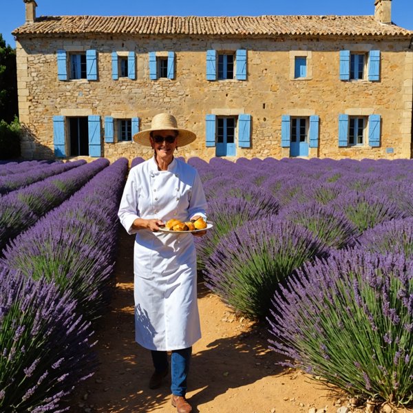 Quels hébergements en Provence offrent des cours de cuisine provençale et des visites de champs de lavande?